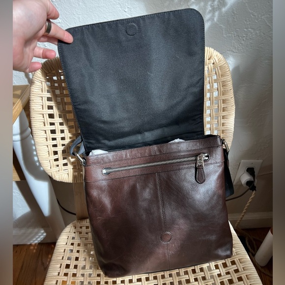 Authentic Coach Men’s Leather Messenger Bag Crossbody Laptop Travel Work Brown - Picture 3 of 16